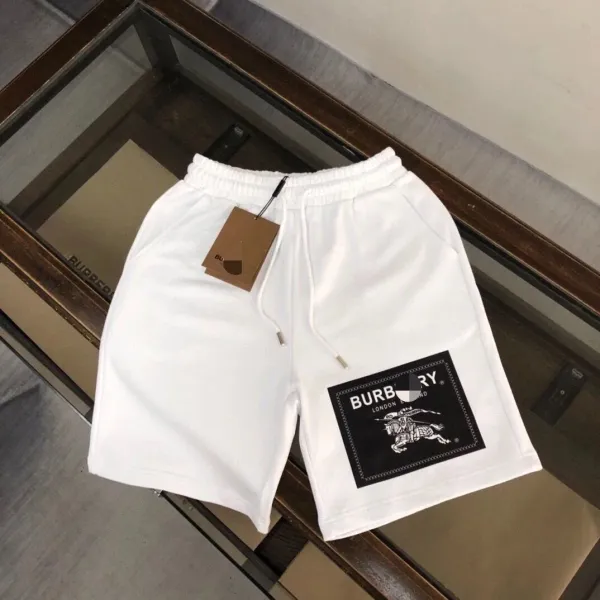 Burberry Logo Patch Shorts White - 1