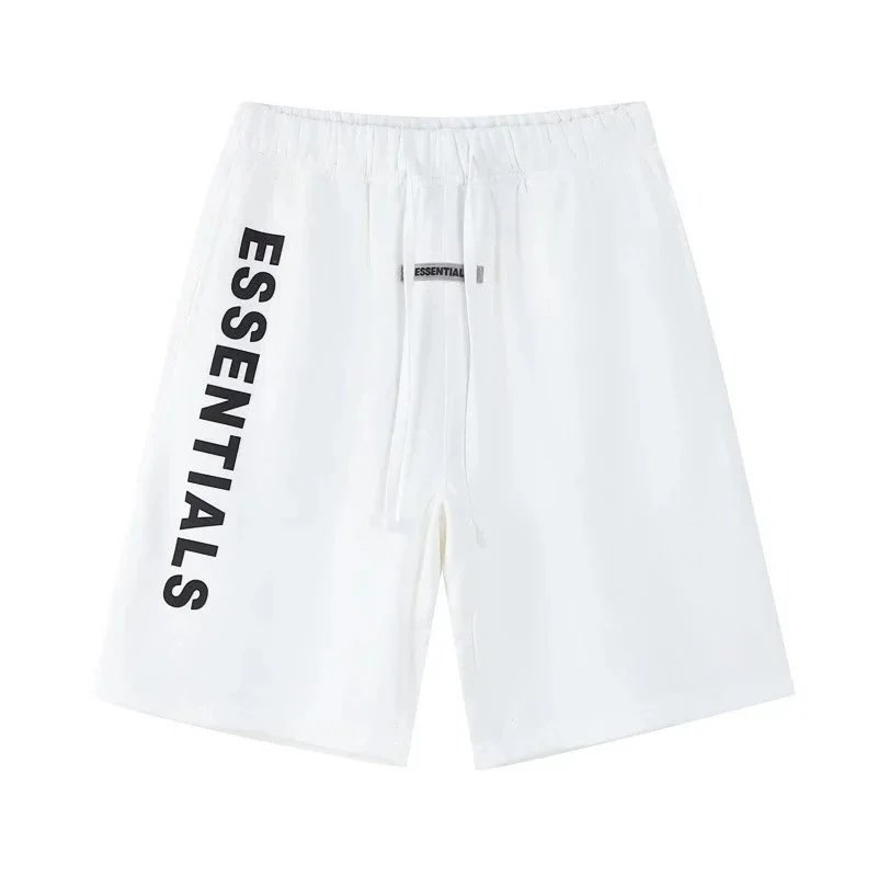 Fear of God Fear of God Essentials White Shorts with ESSENTIALS Logo White