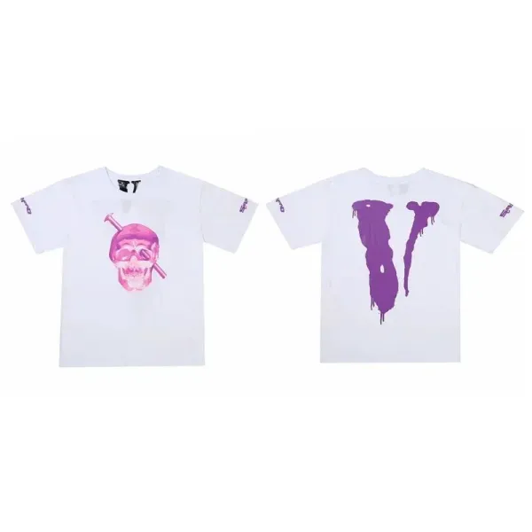 Vlone Skull & Drip V White T-Shirt - 1