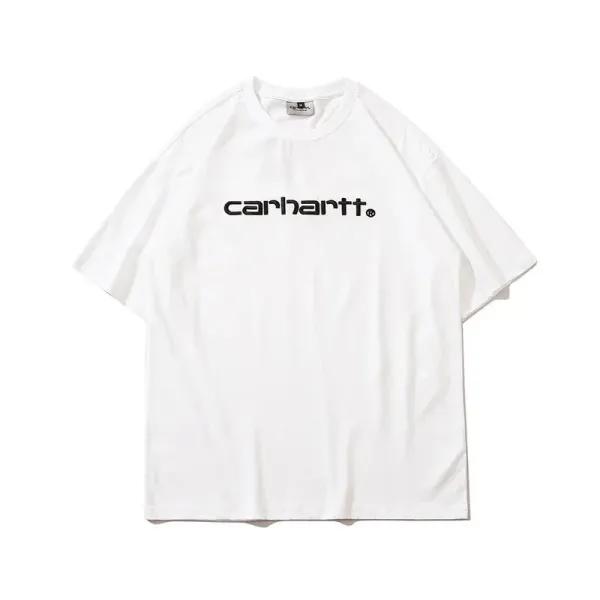 Carhartt Work In Progress Script Logo White T-Shirt - 1