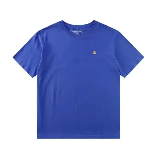 Carhartt WIP Logo T-Shirt Royal Blue T-Shirt - 1