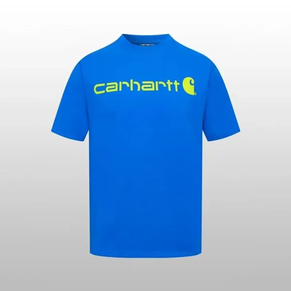 Carhartt Work In Progress Logo T-Shirt Blue - 1