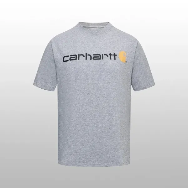 Carhartt Work In Progress Script Logo T-Shirt Gray - 1