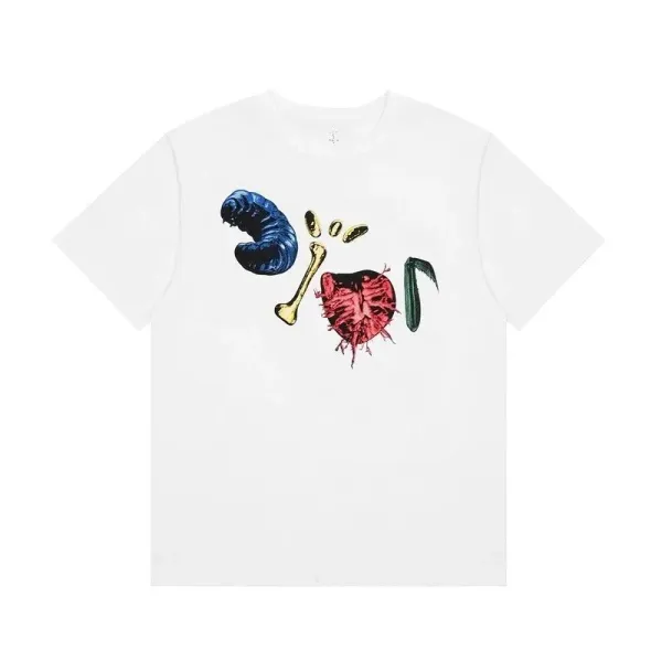 Travis Scott x Cactus Jack 'Worm Heart' Graphic T-Shirt - 1