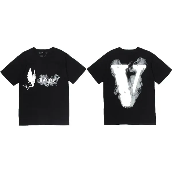 Vlone Smoke V T-Shirt Black - 1