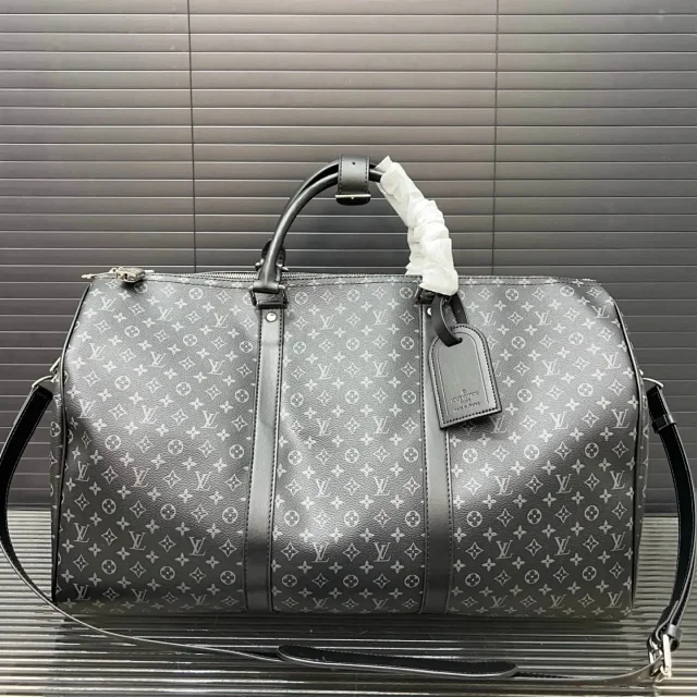 Louis Vuitton Travel Bags Monogram duffel bag with top handles and detachable shoulder strap product detail image 3