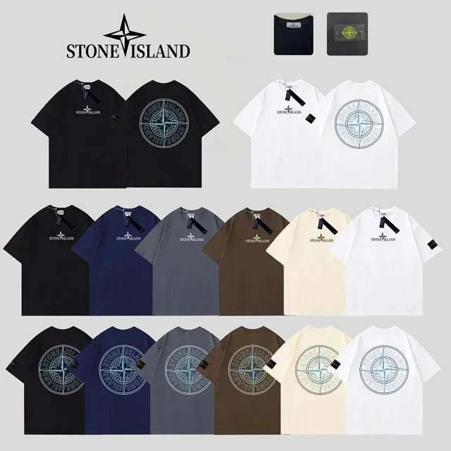 Stone Island T-Shirts Compass Graphic Short-Sleeve T-Shirt product detail image 2