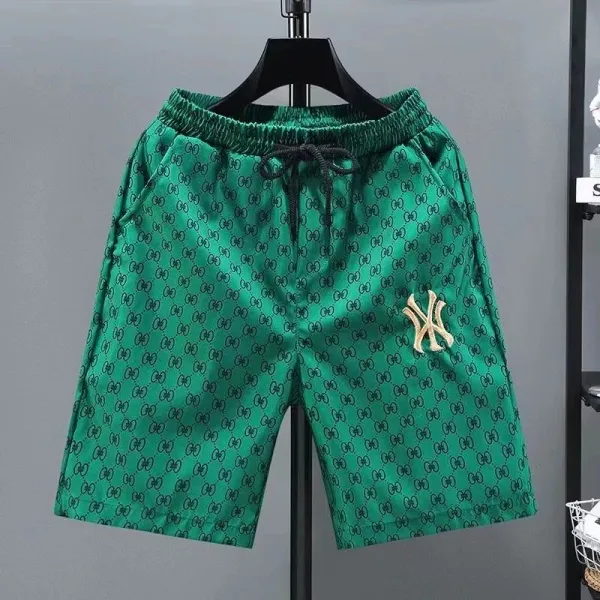 Gucci x MLB New York Yankees Green GG Print Shorts - 1