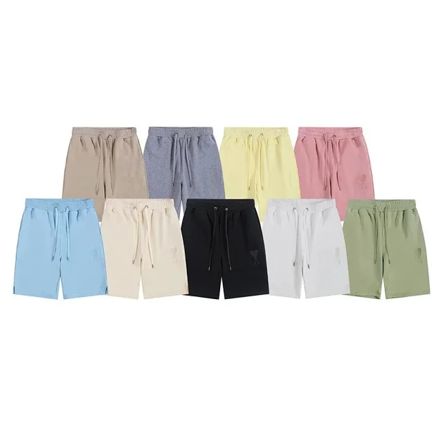 AMI Paris Shorts de Coeur logo drawstring product detail image 5