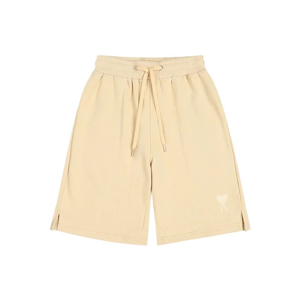 AMIIDM AMIIDM Beige Shorts with Heart Logo Beige