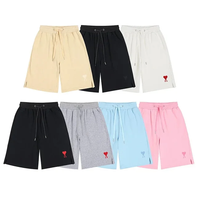 AMI Paris Shorts de Coeur logo drawstring product detail image 4