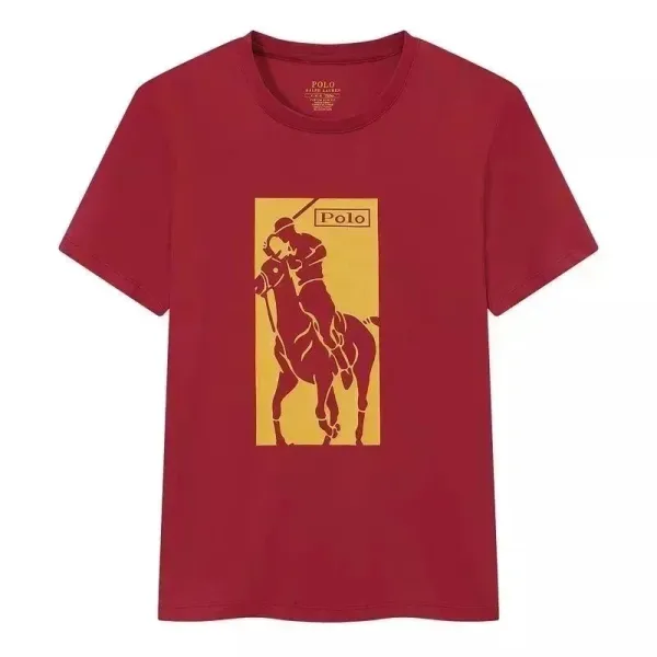 Polo Ralph Lauren Polo Player Graphic T-Shirt Burgundy - 1