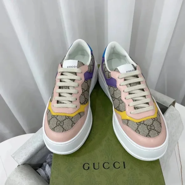 Gucci Rhyton White Perforated Sneakers - 11