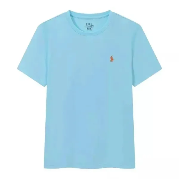 Polo Ralph Lauren Classic Fit Cotton T-Shirt Sky Blue T-Shirt - 1