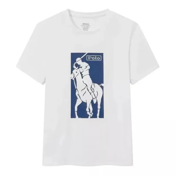 Polo Ralph Lauren Polo Player Graphic White T-Shirt - 1