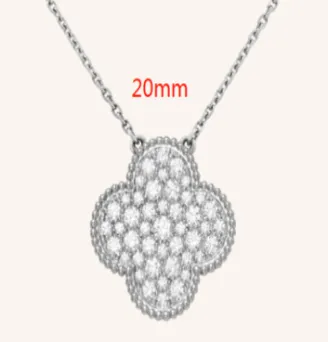 Van Cleef & Arpels Alhambra Four-Leaf Clover Pendant Necklace in White Gold with Diamonds - 1
