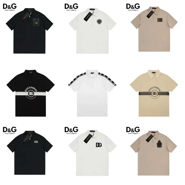 Dolce & Gabbana Shirts Short-Sleeve Zip Polo Shirt product detail image 1