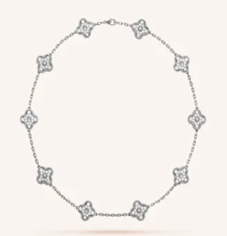 Van Cleef & Arpels Alhambra Necklace White Gold Diamond Necklace - 1