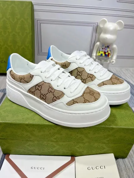 Gucci Rhyton White Perforated Sneakers - 5