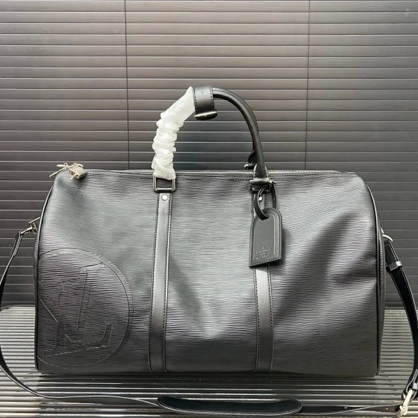 Louis Vuitton Keepall Bandoulière 50 Epi Leather Black Duffle Bag product listing in Litbuy spreadsheet finds