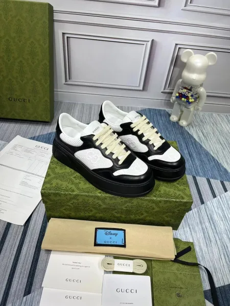 Gucci Rhyton White Perforated Sneakers - 4