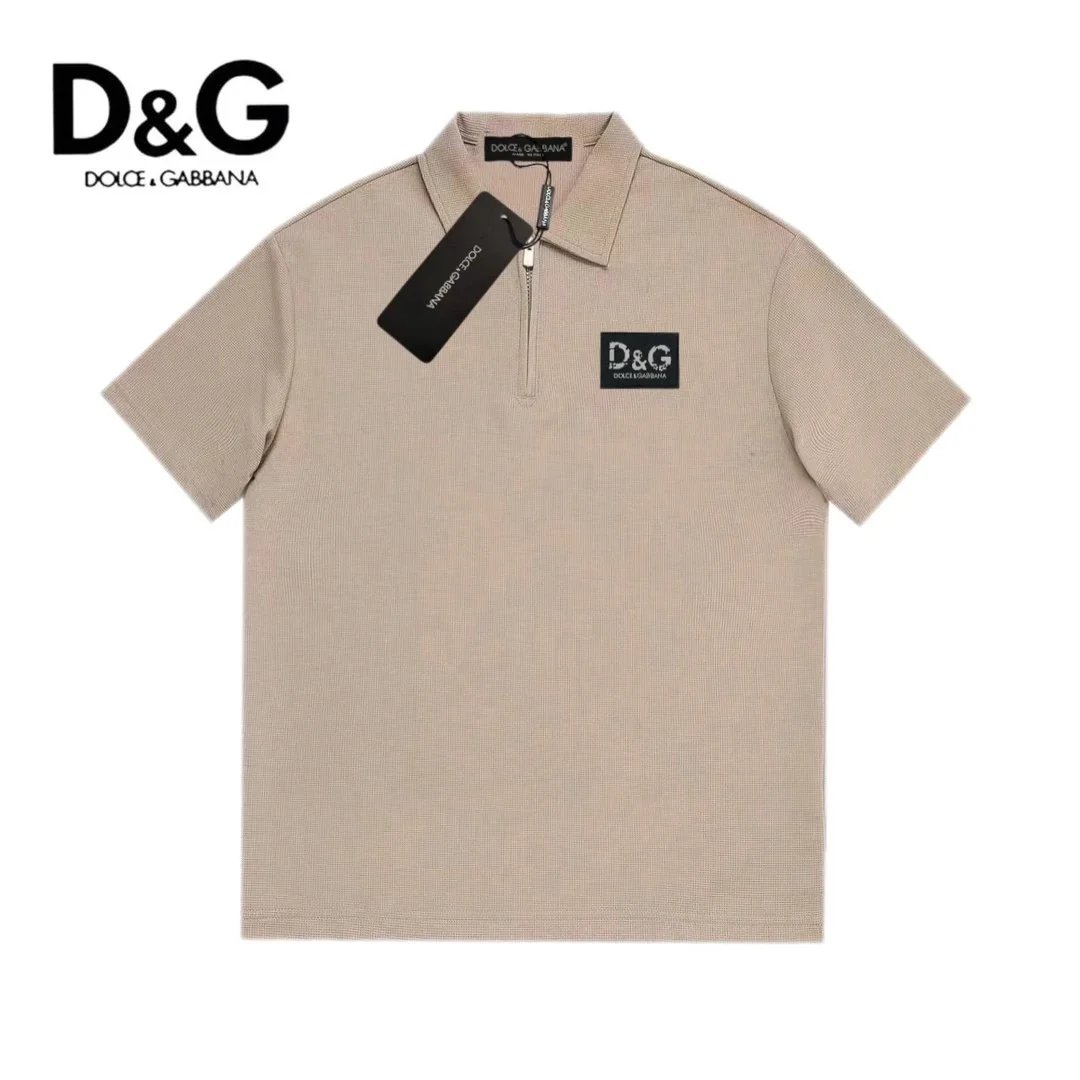 Dolce & Gabbana Dolce & Gabbana Beige Polo Shirt with Half-Zip Beige