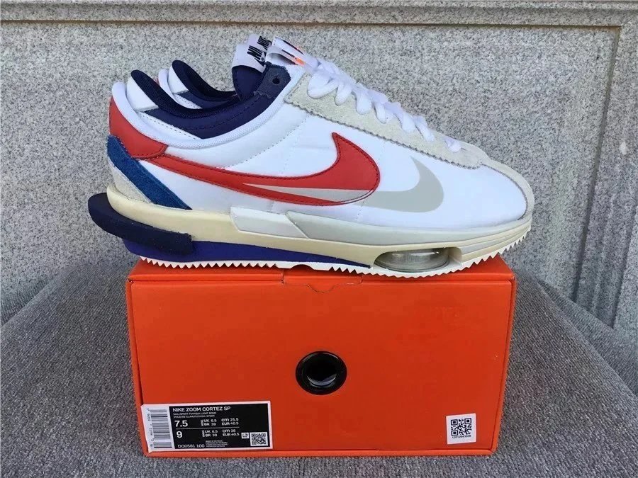 Nike LDWaffle x Sacai Orange Beige Sneakers - 6