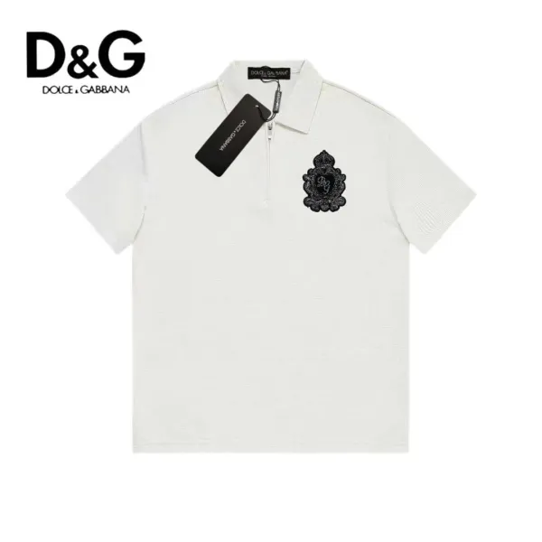 Dolce & Gabbana Logo Patch Black Polo - 6