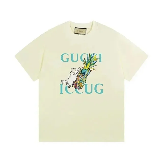 Gucci T-Shirts Graphic Logo Print product detail image 2