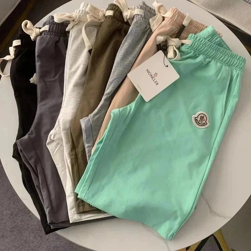 Moncler Shorts Elastic-waist drawstring with logo patch image 8
