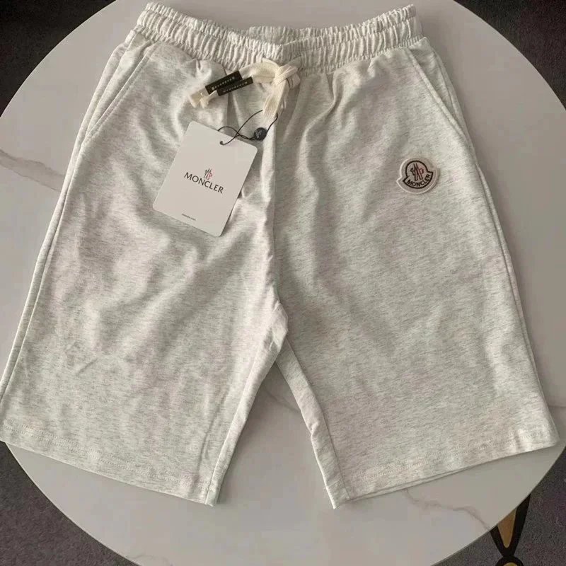 Moncler Shorts Elastic-waist drawstring with logo patch — 05