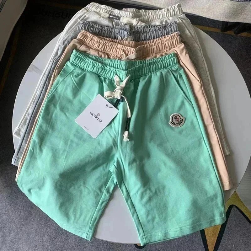 Moncler Shorts Elastic-waist drawstring with logo patch image 6