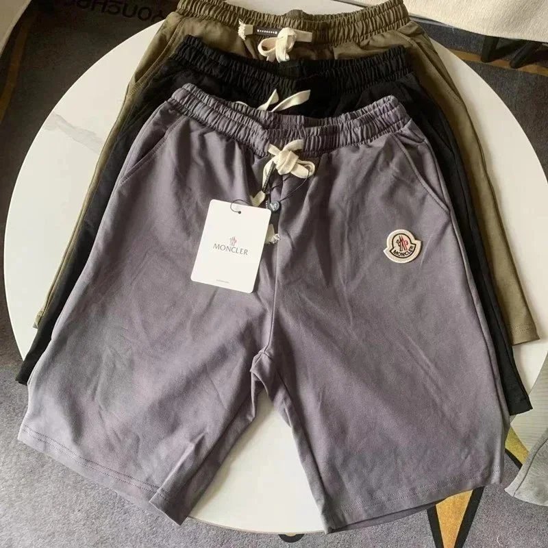 Moncler Shorts Elastic-waist drawstring with logo patch image 7