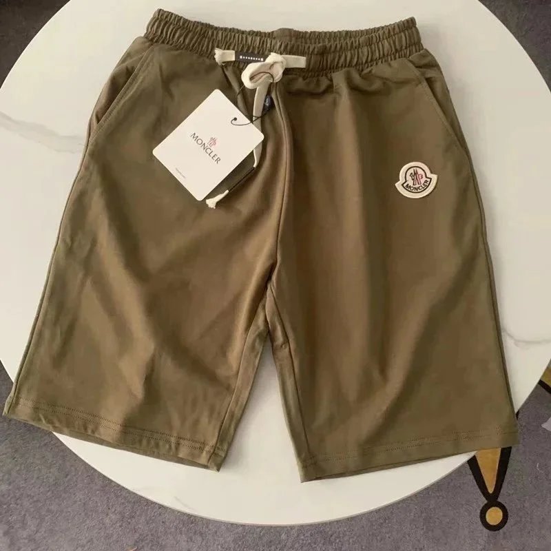 Moncler Shorts Elastic-waist drawstring with logo patch — 02
