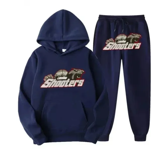 Trapstar London Shooters Navy Hoodie and Sweatpants Set - 1
