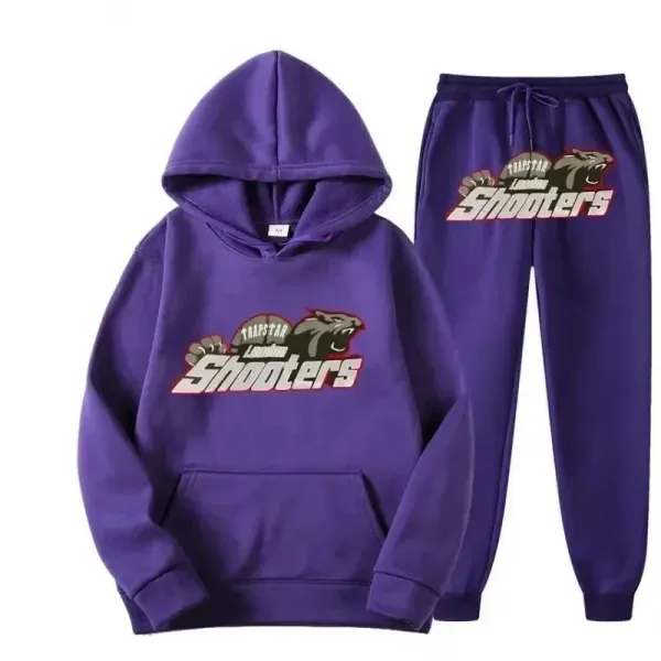 Trapstar London Shooters Purple Hoodie and Sweatpants Set - 1
