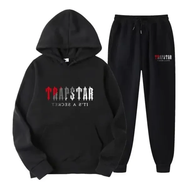 Trapstar It's A Secret Hoodie and Sweatpants Set Black - 1