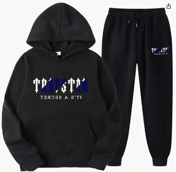 Trapstar It's A Secret Hoodie and Sweatpants Set Black - 1