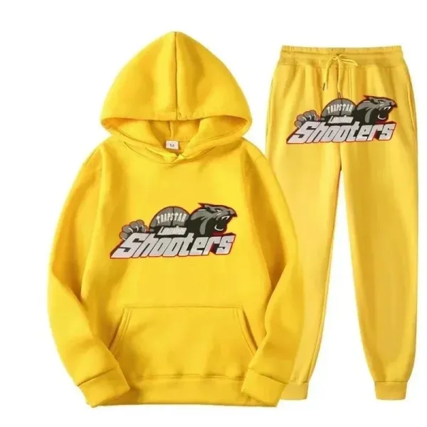 Trapstar London Shooters Yellow Hoodie and Sweatpants Set - 1