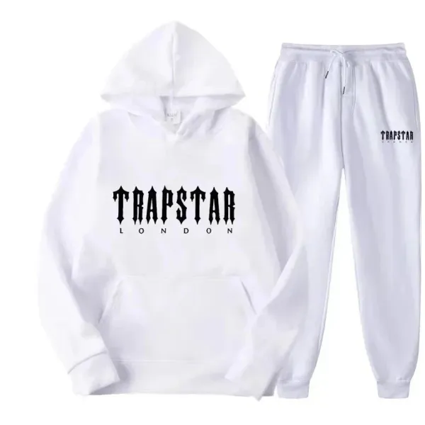 Trapstar London White Hoodie and Sweatpants Set - 1