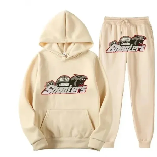 Trapstar London Shooters Beige Hoodie and Sweatpants Set - 1