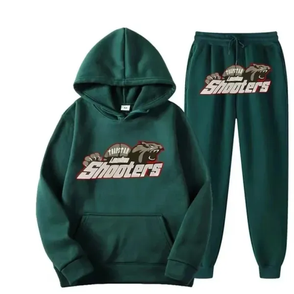Trapstar London Shooters Green Hoodie and Sweatpants Set - 1