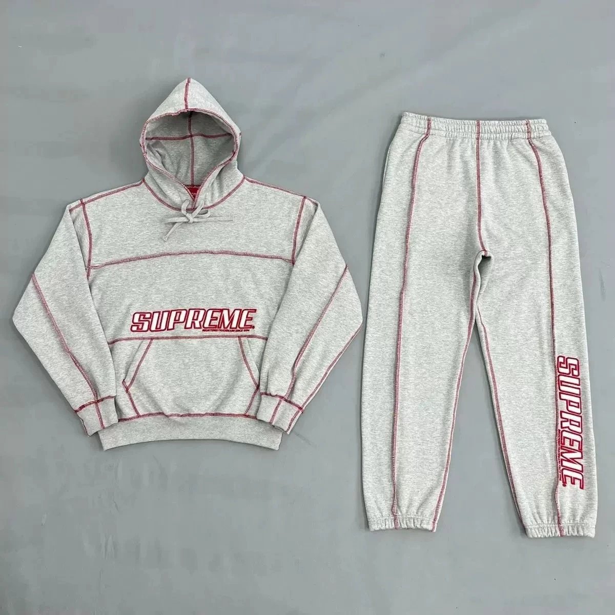 Supreme Tracksuits Ducati Collaboration Racing Tracksuit — Exposed wiring line set/gray