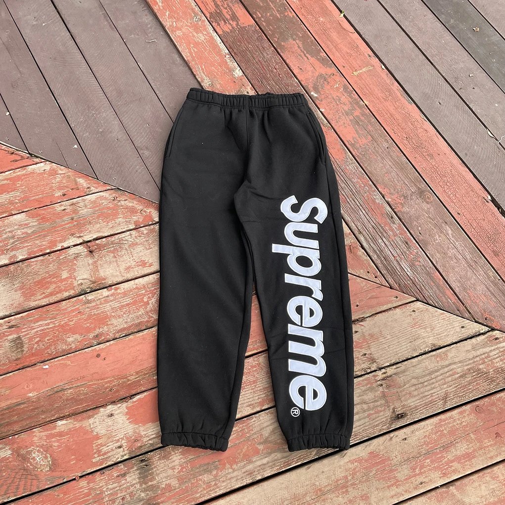Supreme Tracksuits Ducati Collaboration Racing Tracksuit — Patchwork embroidery sweatpants/Black