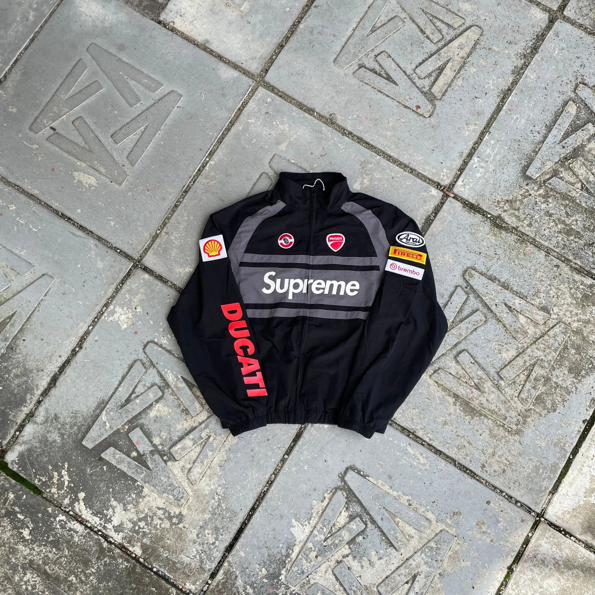 Supreme Tracksuits Ducati Collaboration Racing Tracksuit — Collaboration motorcycle top/Black