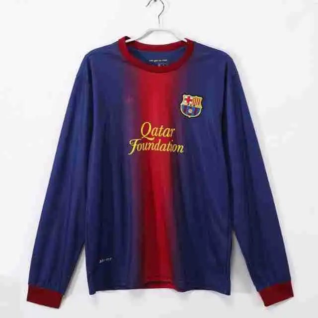 FC Barcelona 2013-14 Home Long-Sleeve Jersey Blue Red