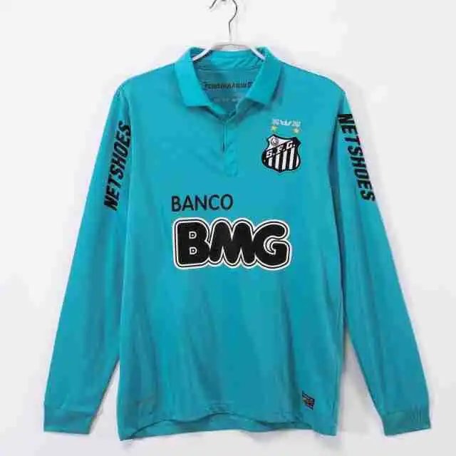 Santos FC x BMG Long Sleeve Polo Turquoise Jersey