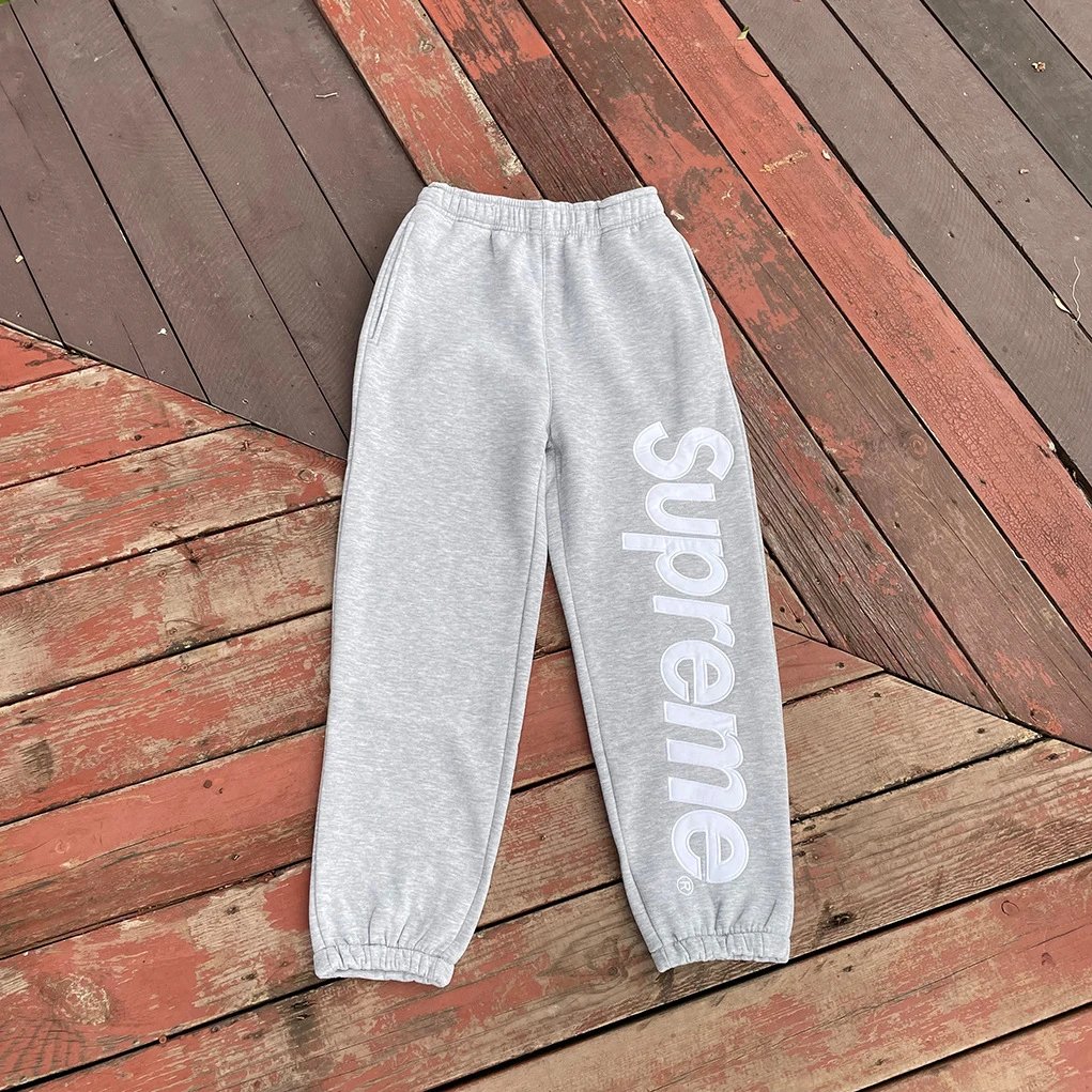 Supreme Tracksuits Ducati Collaboration Racing Tracksuit — Patchwork embroidery sweatpants/Gray