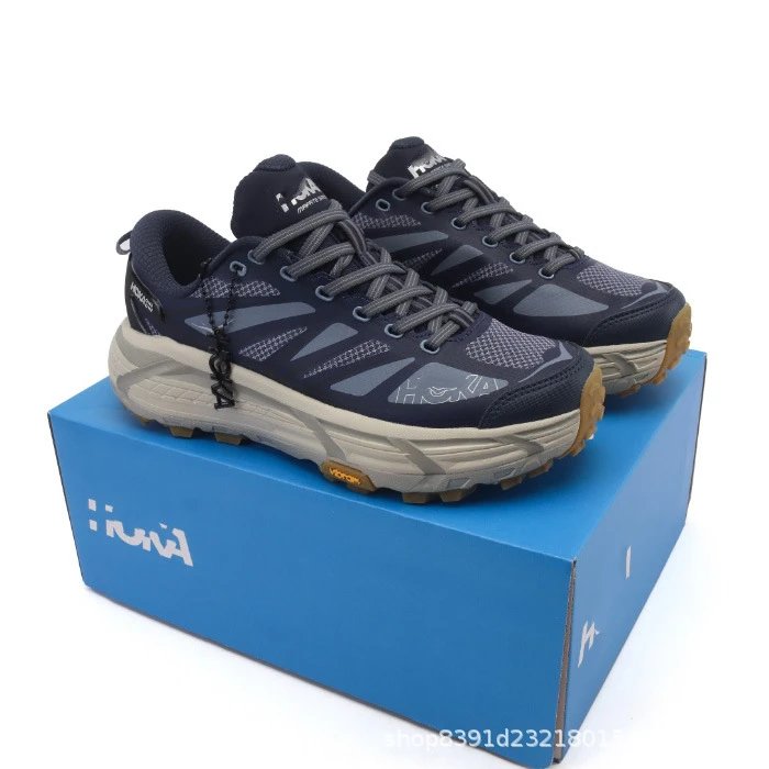 Hoka One One Speedgoat 5 Navy Gray Running Shoes - 5