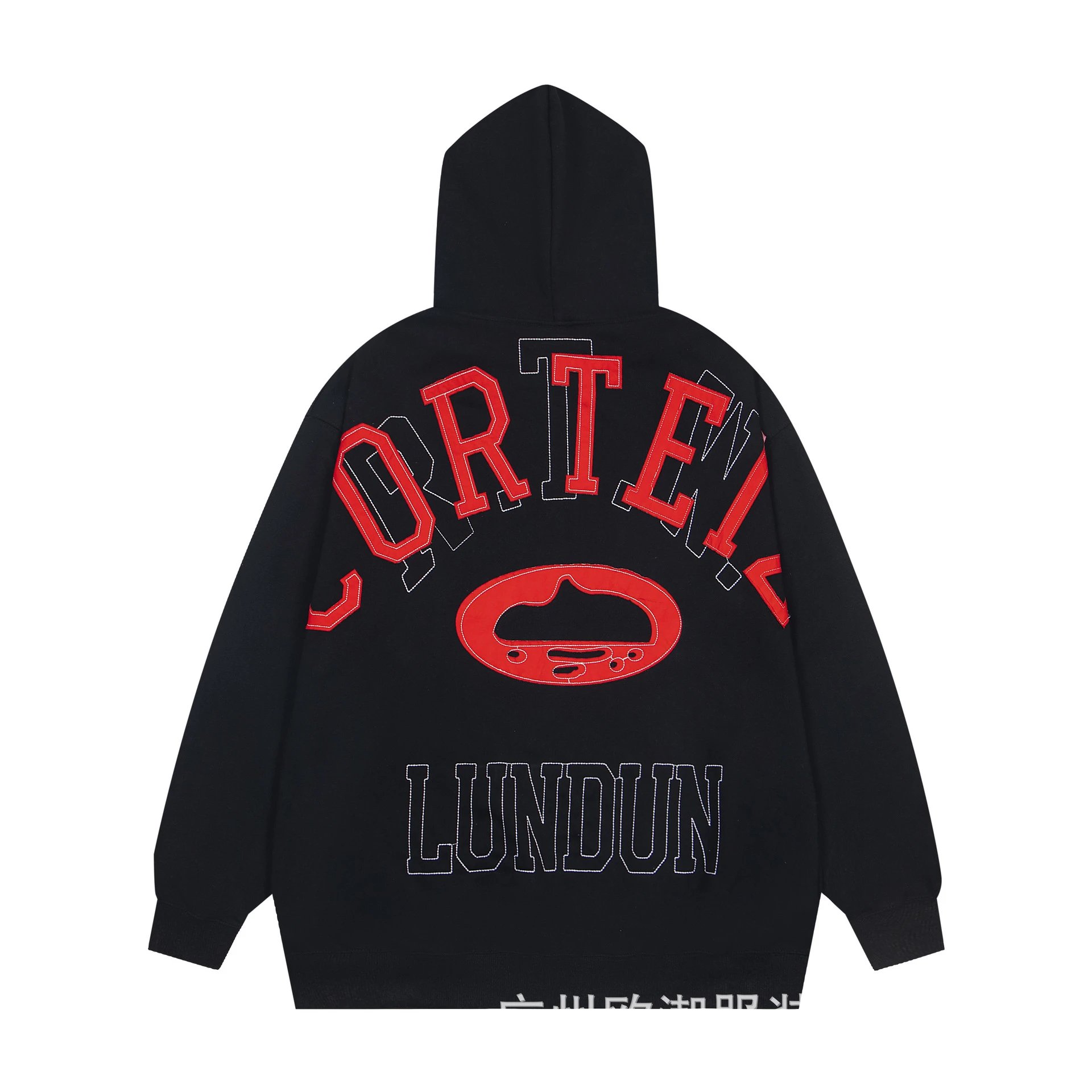 Corteiz x Lundun Arch Logo Hoodie Black - 1